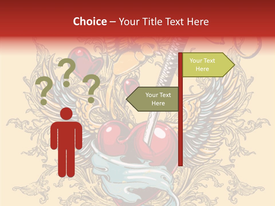 Curl Artistic Element PowerPoint Template