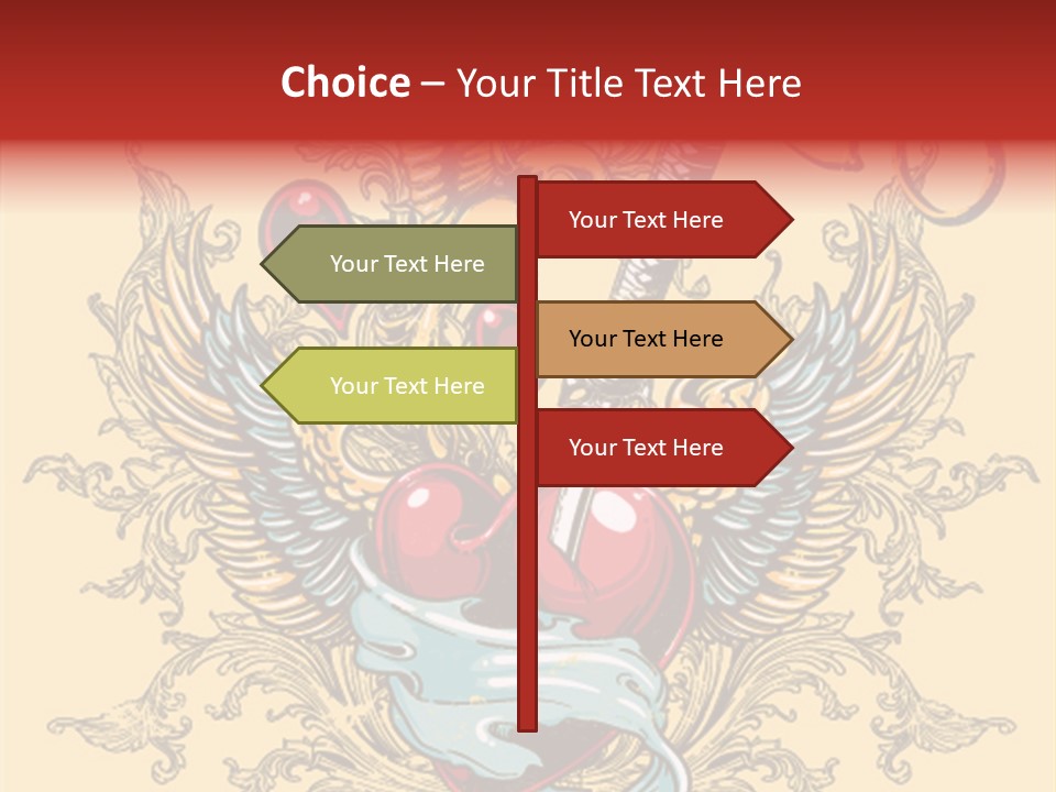 Curl Artistic Element PowerPoint Template