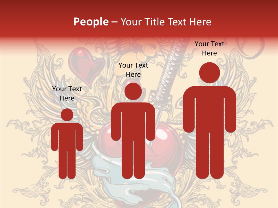 Curl Artistic Element PowerPoint Template