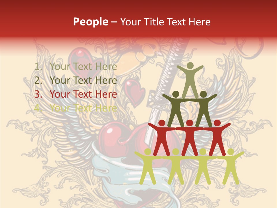 Curl Artistic Element PowerPoint Template