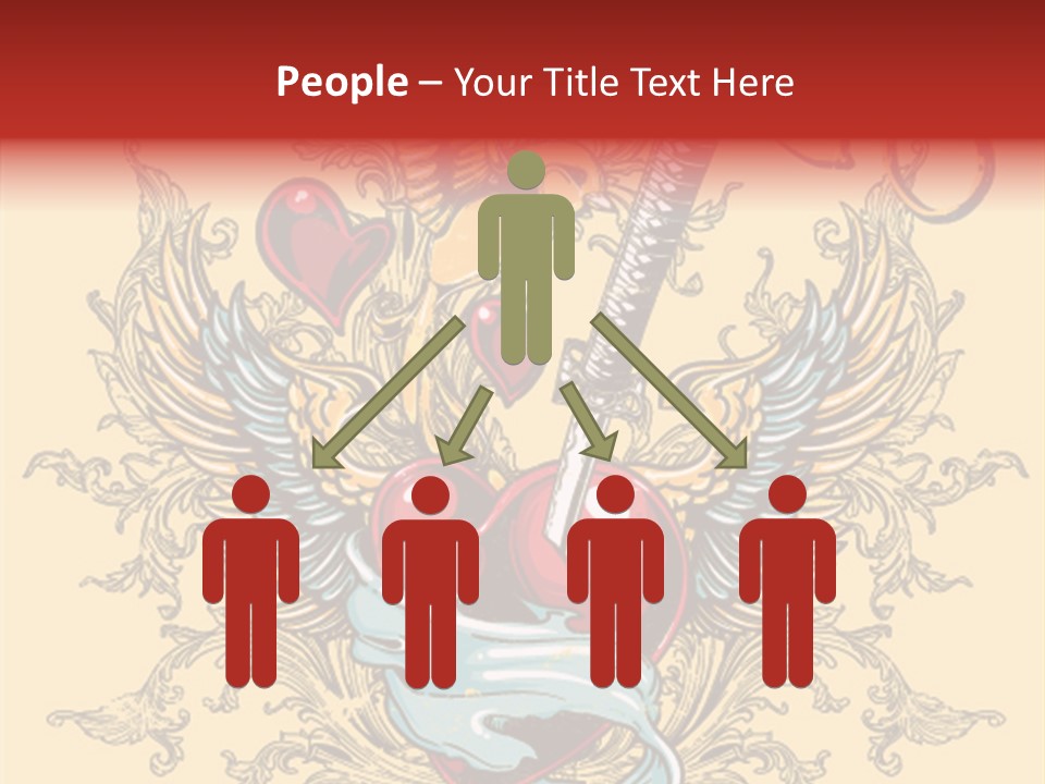 Curl Artistic Element PowerPoint Template