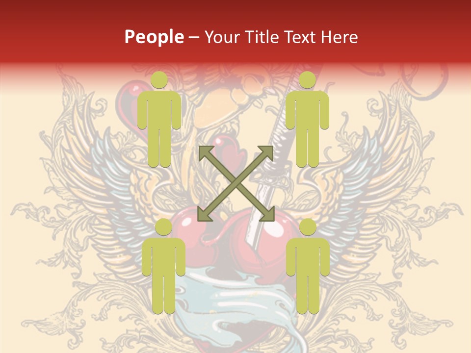 Curl Artistic Element PowerPoint Template