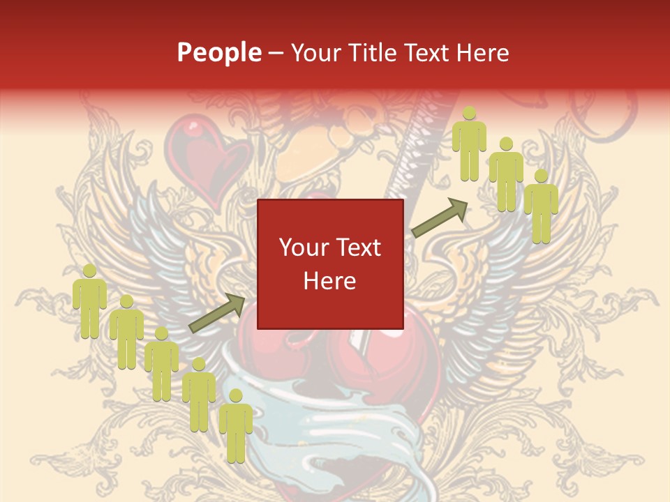 Curl Artistic Element PowerPoint Template