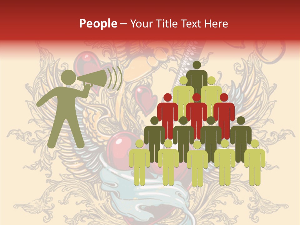 Curl Artistic Element PowerPoint Template