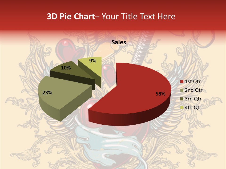Curl Artistic Element PowerPoint Template