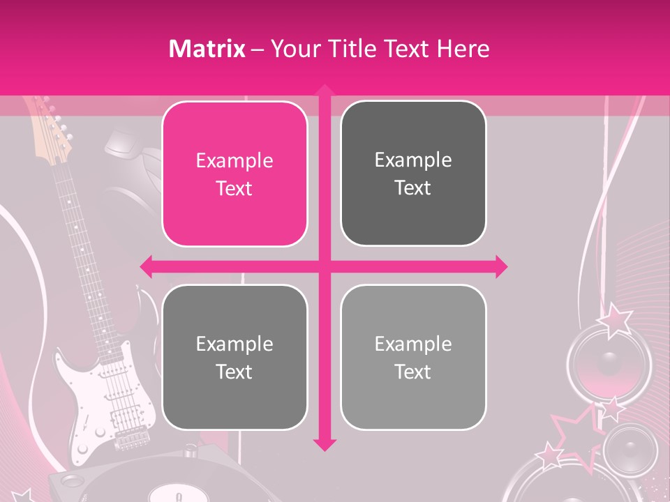 Bass Electro Vector PowerPoint Template