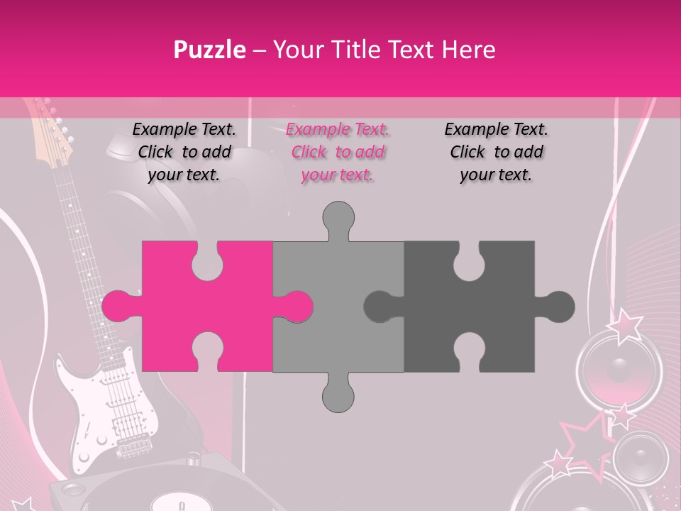 Bass Electro Vector PowerPoint Template