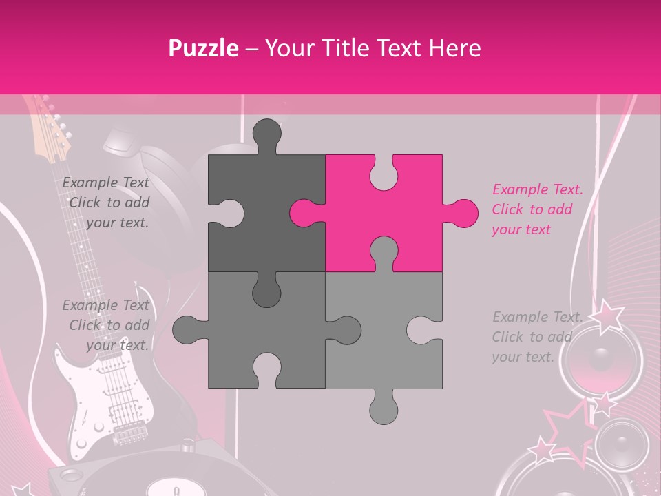 Bass Electro Vector PowerPoint Template