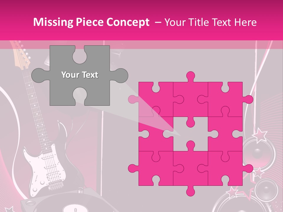 Bass Electro Vector PowerPoint Template