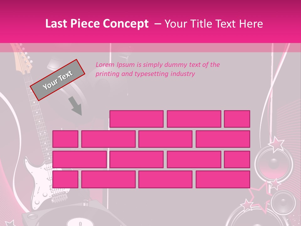 Bass Electro Vector PowerPoint Template