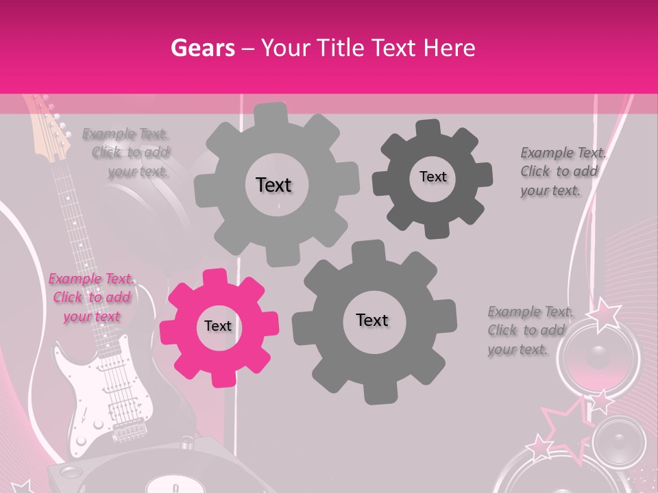 Bass Electro Vector PowerPoint Template