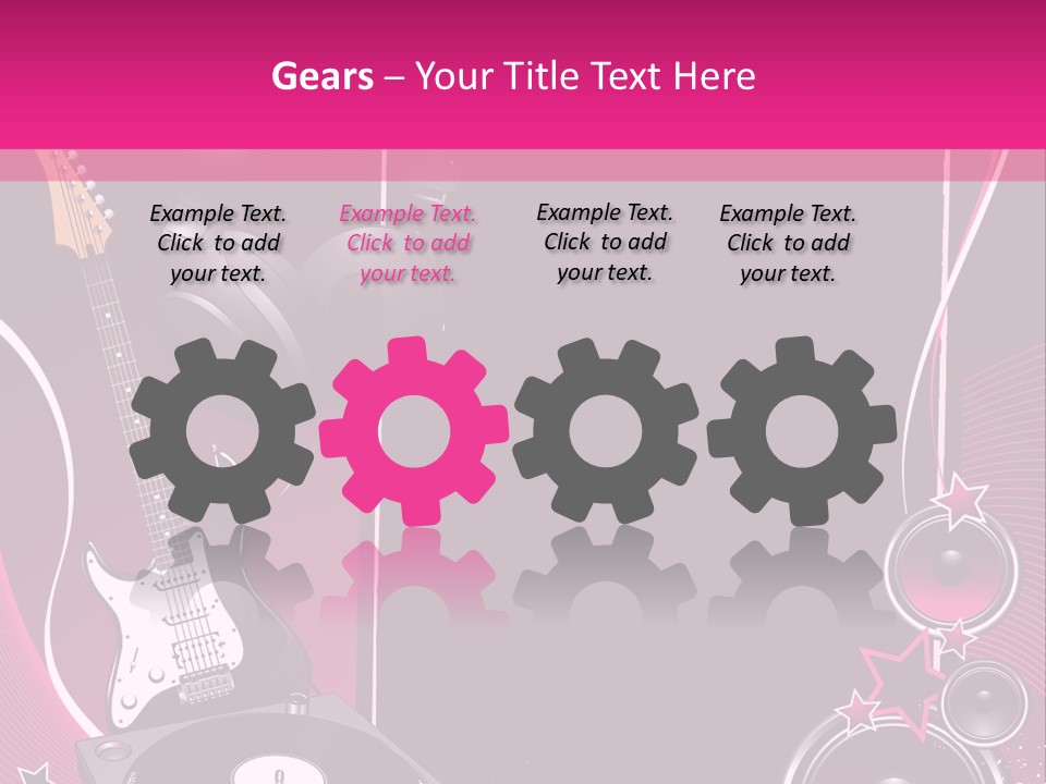 Bass Electro Vector PowerPoint Template