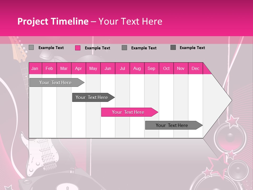 Bass Electro Vector PowerPoint Template