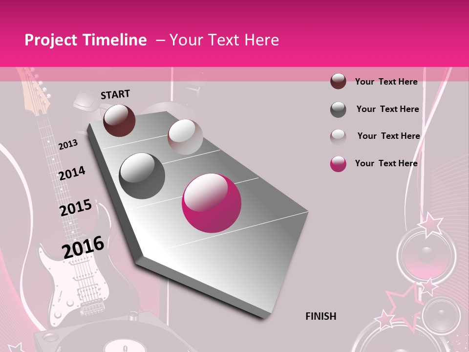 Bass Electro Vector PowerPoint Template