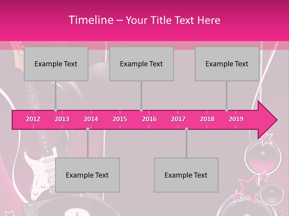 Bass Electro Vector PowerPoint Template