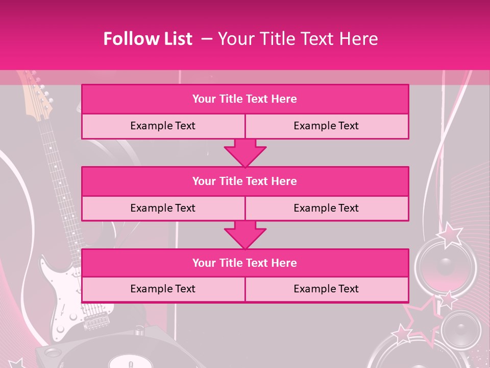 Bass Electro Vector PowerPoint Template