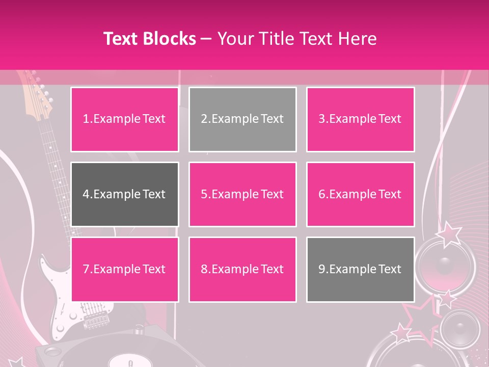 Bass Electro Vector PowerPoint Template