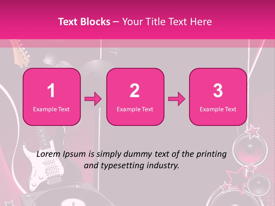 Bass Electro Vector PowerPoint Template