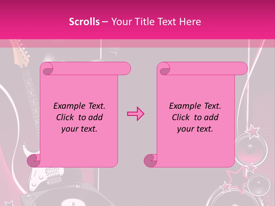 Bass Electro Vector PowerPoint Template