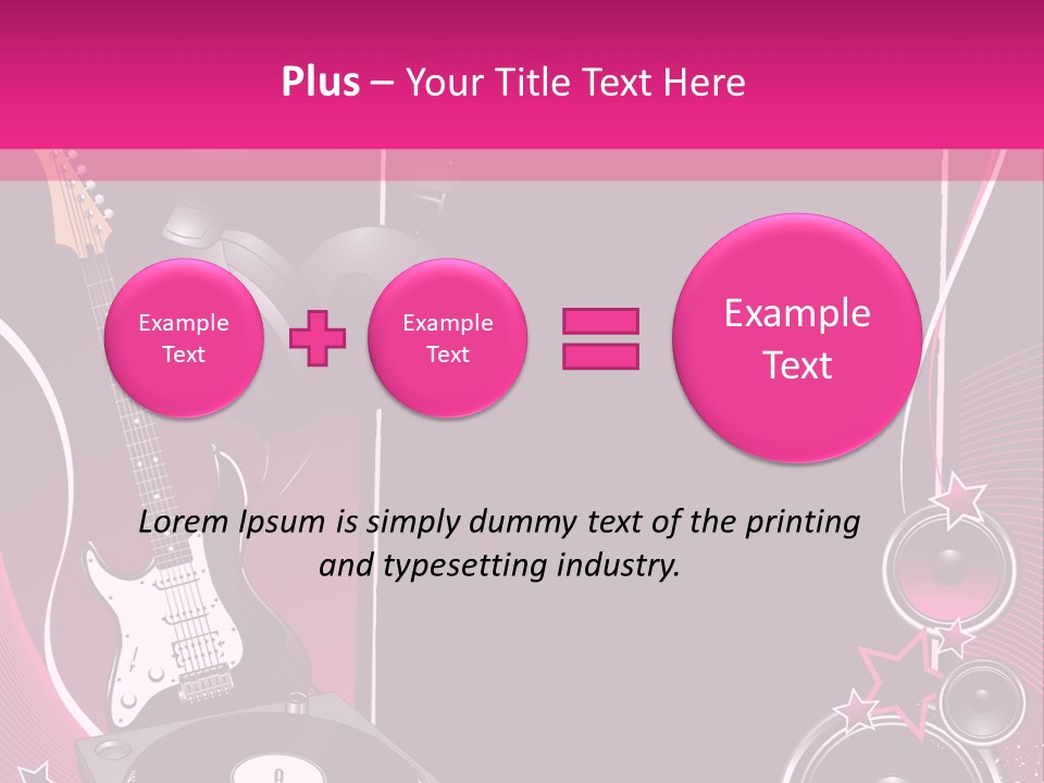Bass Electro Vector PowerPoint Template