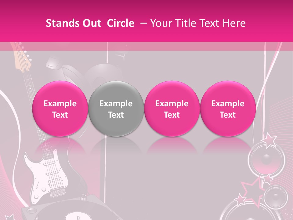 Bass Electro Vector PowerPoint Template