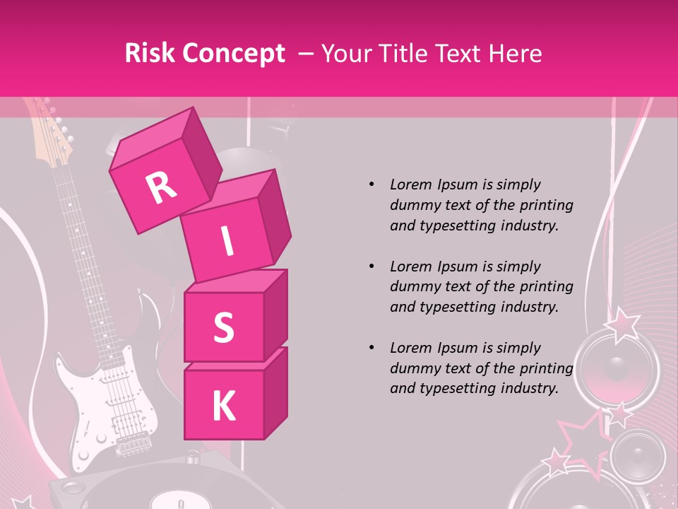 Bass Electro Vector PowerPoint Template