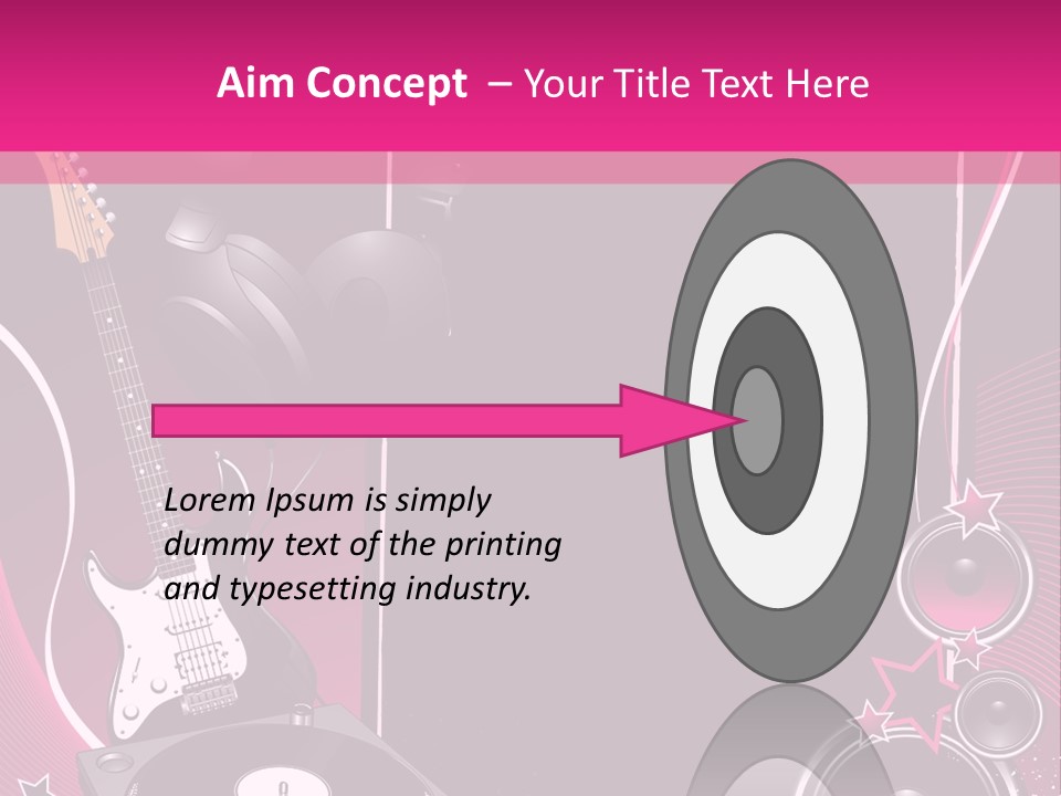 Bass Electro Vector PowerPoint Template