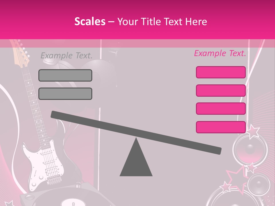 Bass Electro Vector PowerPoint Template