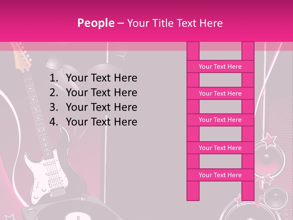 Bass Electro Vector PowerPoint Template