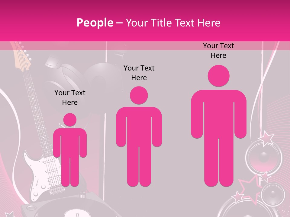 Bass Electro Vector PowerPoint Template