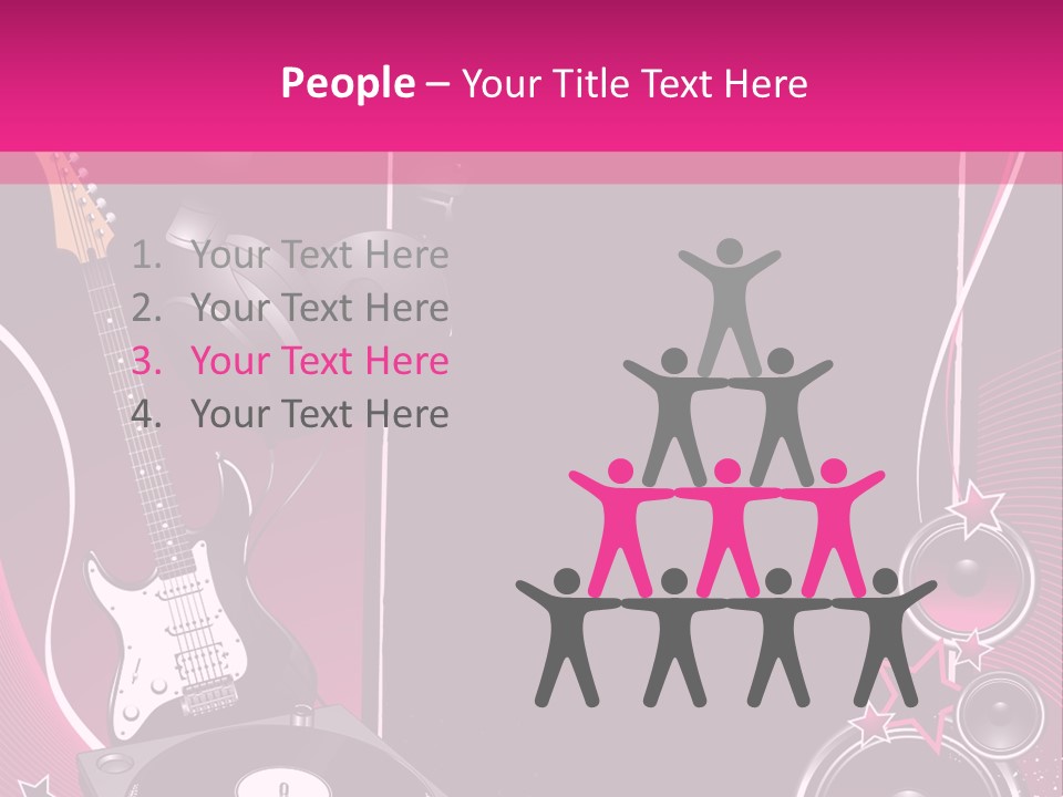 Bass Electro Vector PowerPoint Template