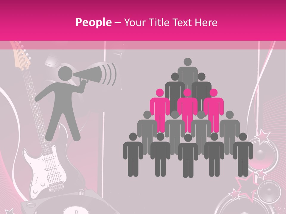 Bass Electro Vector PowerPoint Template