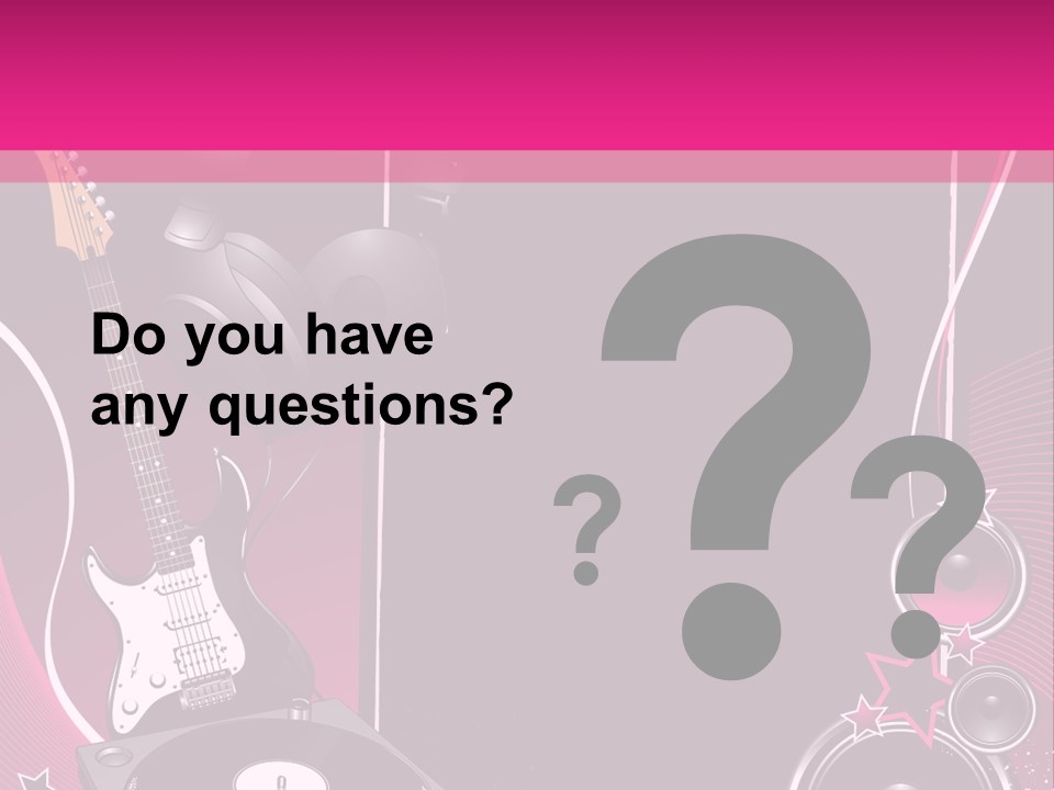 Bass Electro Vector PowerPoint Template