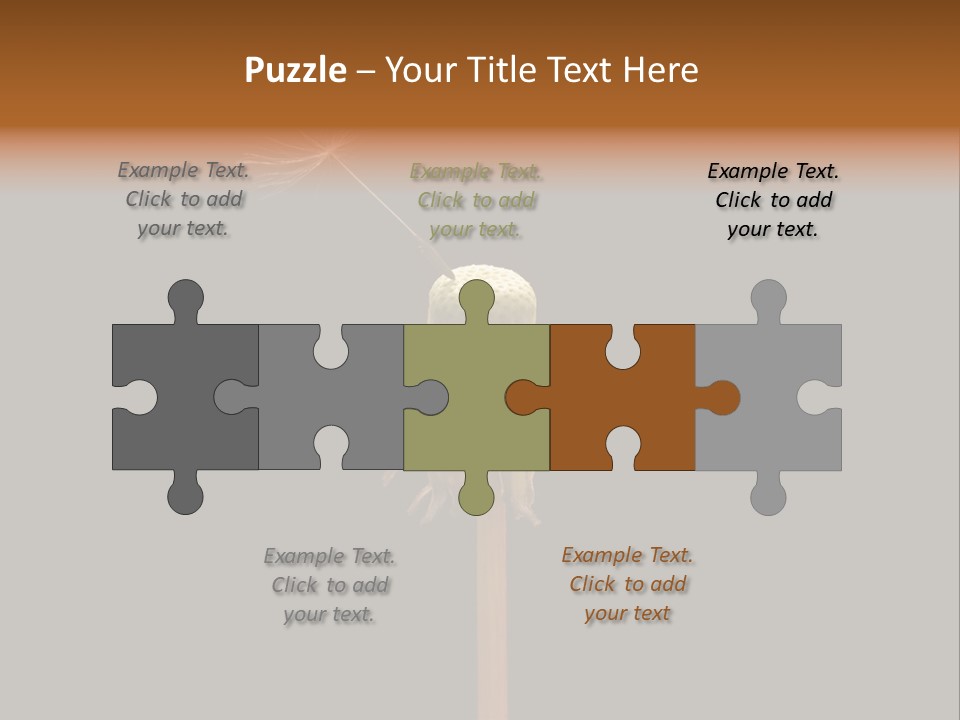 A Dandelion Powerpoint Presentation With A Black Background PowerPoint Template