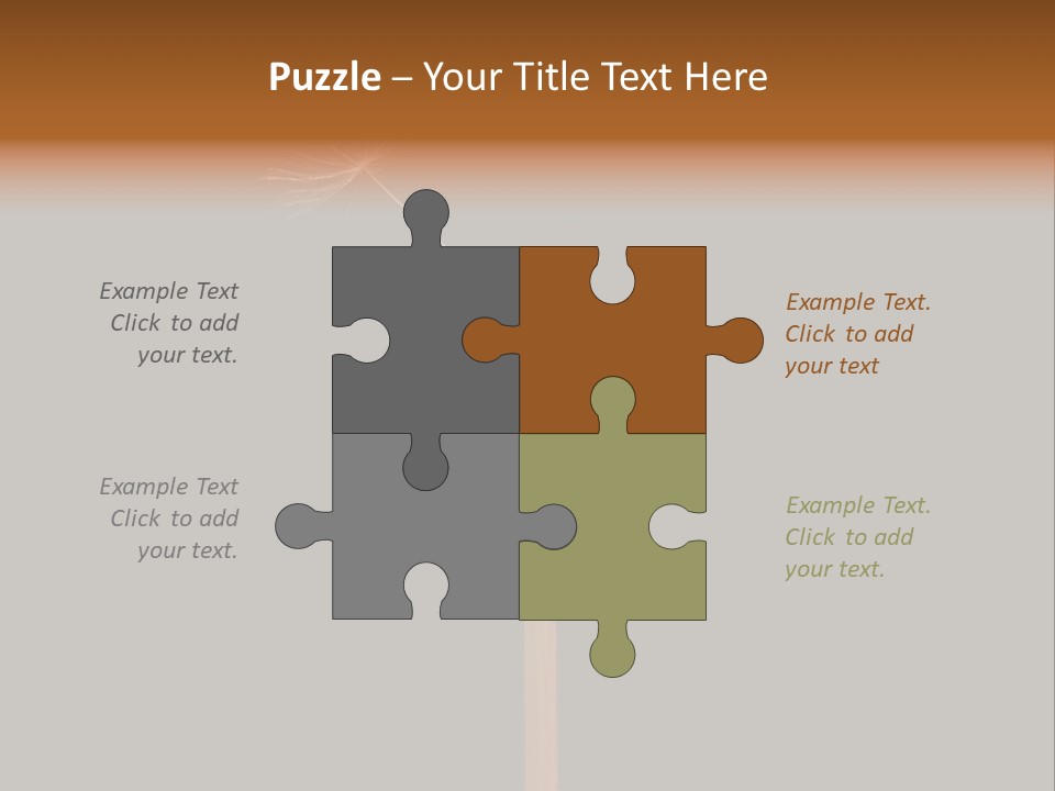 A Dandelion Powerpoint Presentation With A Black Background PowerPoint Template