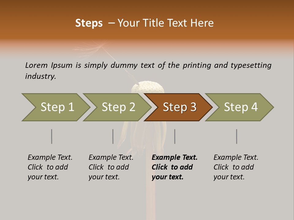 A Dandelion Powerpoint Presentation With A Black Background PowerPoint Template