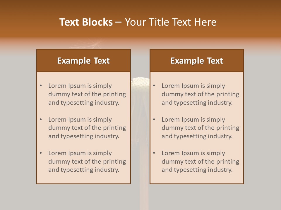 A Dandelion Powerpoint Presentation With A Black Background PowerPoint Template