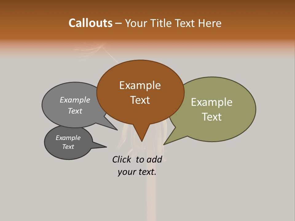 A Dandelion Powerpoint Presentation With A Black Background PowerPoint Template