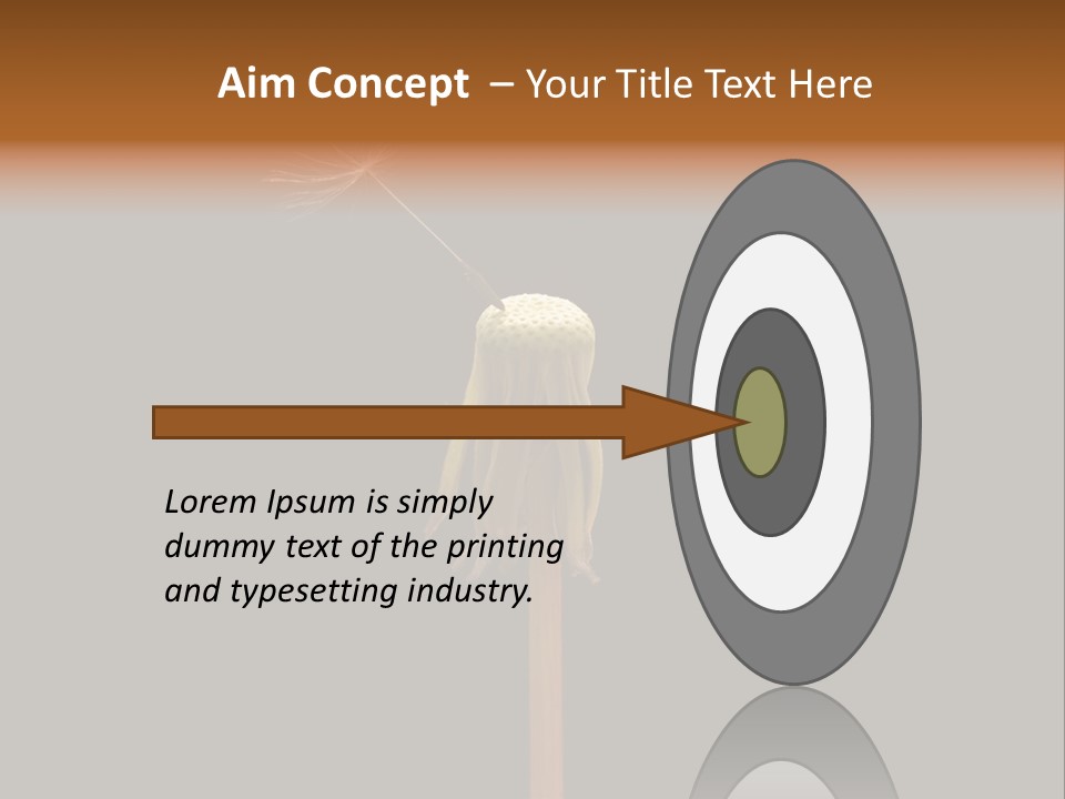 A Dandelion Powerpoint Presentation With A Black Background PowerPoint Template