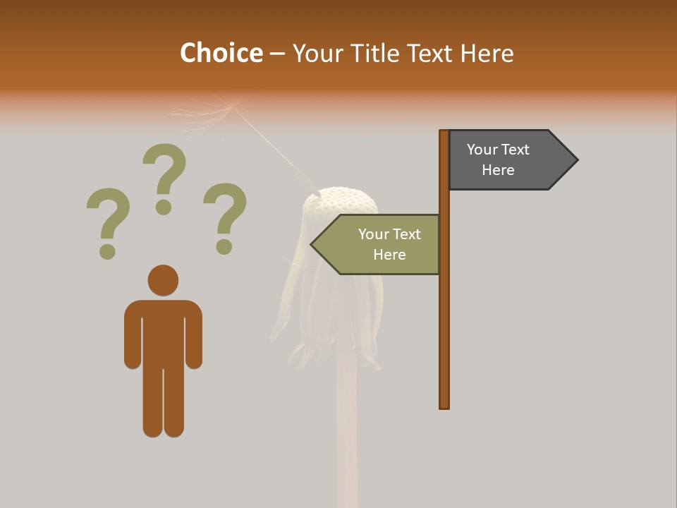 A Dandelion Powerpoint Presentation With A Black Background PowerPoint Template