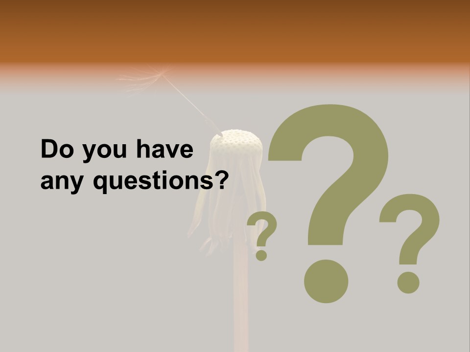 A Dandelion Powerpoint Presentation With A Black Background PowerPoint Template