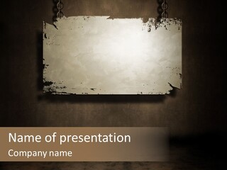 Sign Wallpaper Paint PowerPoint Template