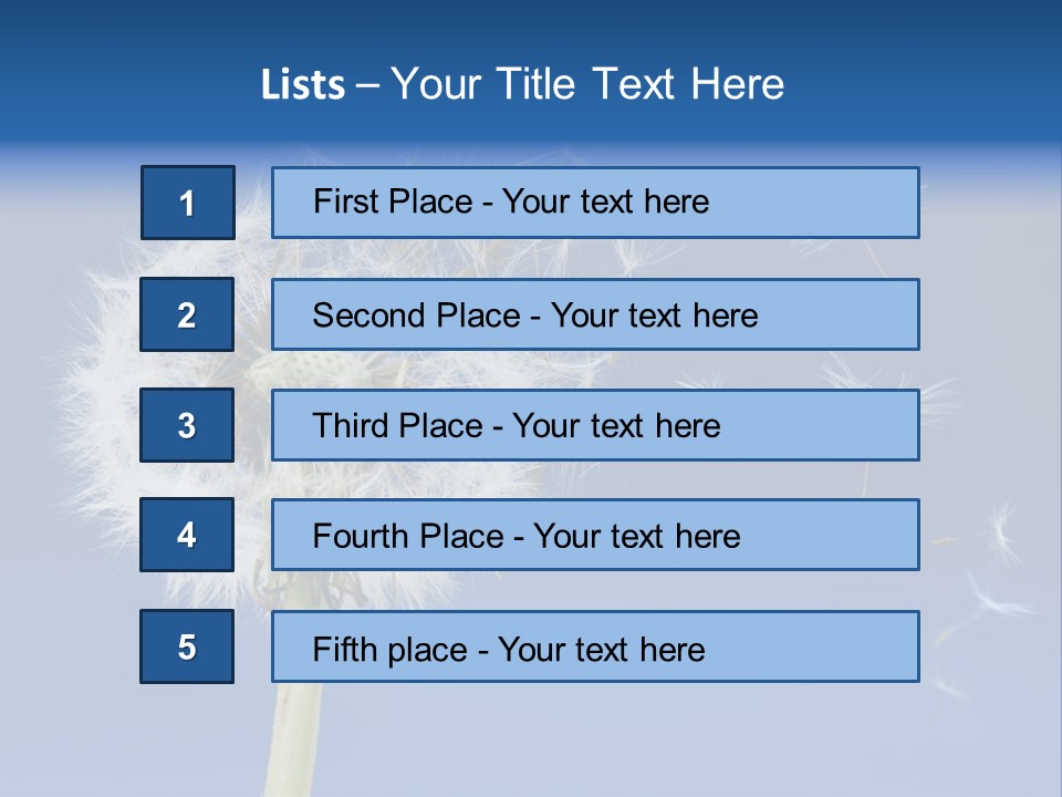 Sky Sunlight Seed PowerPoint Template