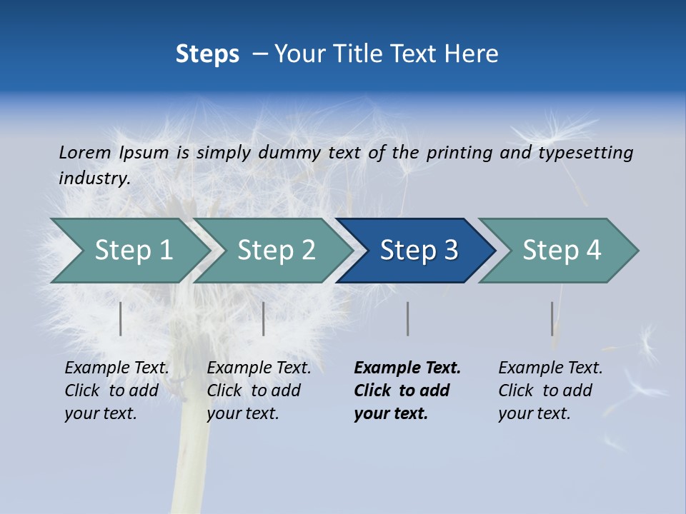 Sky Sunlight Seed PowerPoint Template