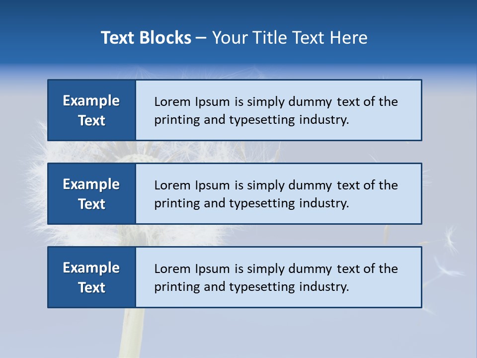 Sky Sunlight Seed PowerPoint Template