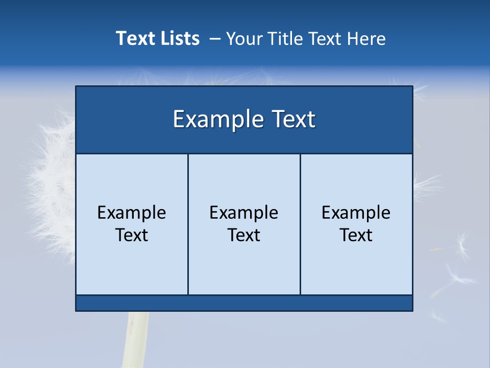Sky Sunlight Seed PowerPoint Template