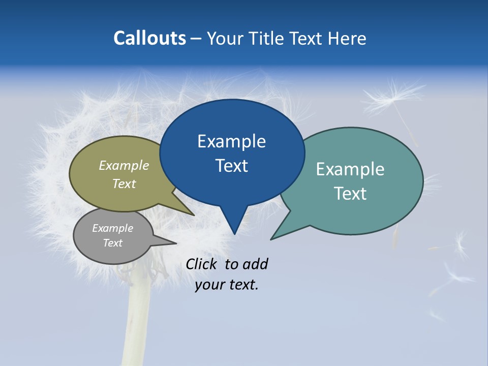 Sky Sunlight Seed PowerPoint Template
