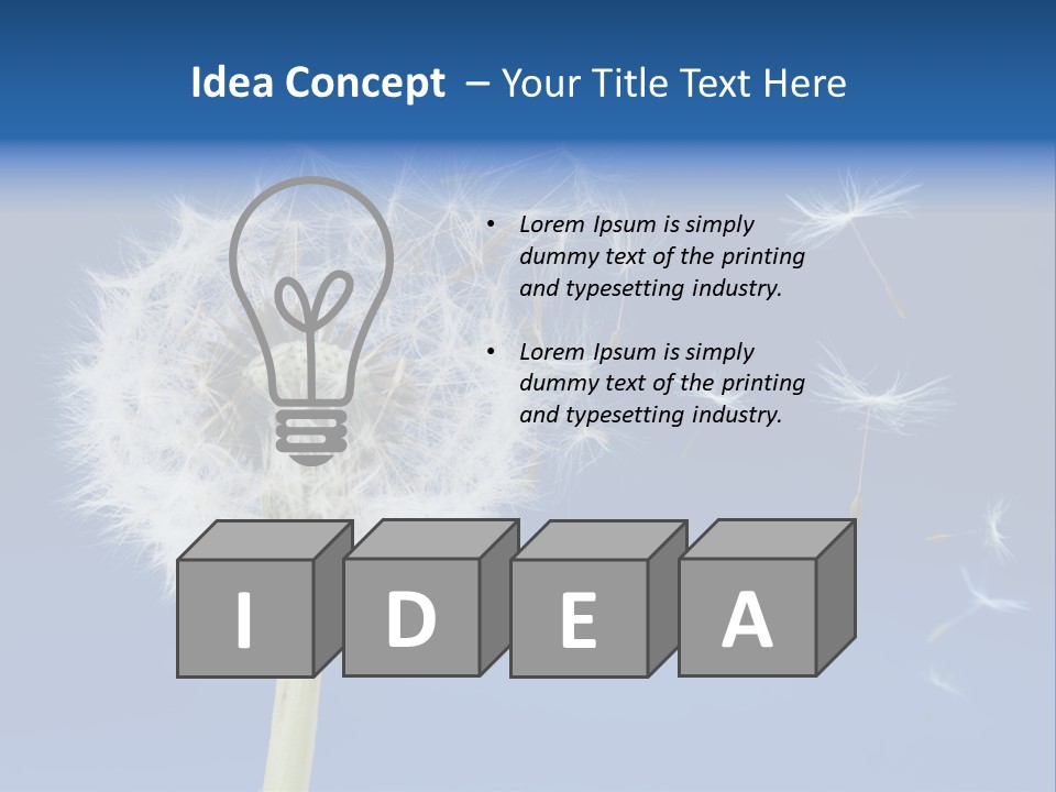 Sky Sunlight Seed PowerPoint Template