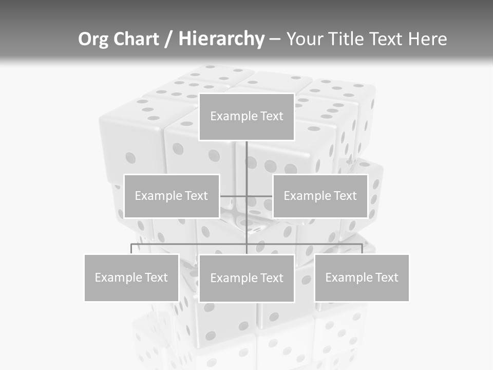 A Group Of Dices Sitting On Top Of Each Other PowerPoint Template