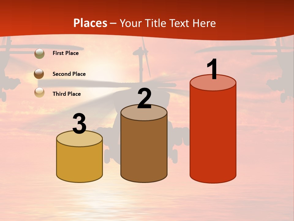 Pump Usa Sunset PowerPoint Template